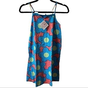 NWT Hanna Andersson Blue Coral Sleeveless Dress size 140